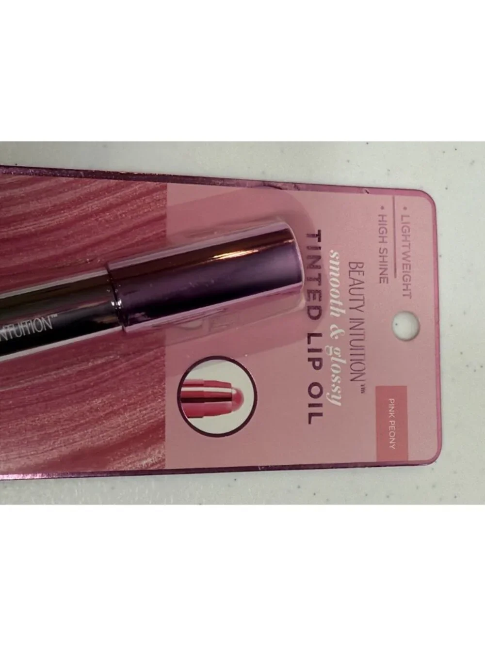 Beauty Intuition Pink Peony Tinted Lip Oil Glossy Hydrating Lip Oil New